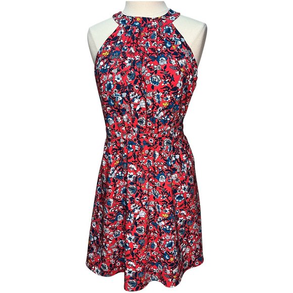 Coral Floral Dress